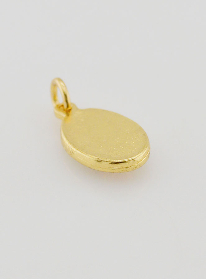 Medaglia Sacro Cuore di Maria Dorata - 15 mm (pic 4)