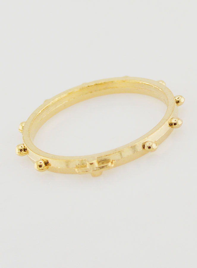 Anello Religioso Rosario Dorato - Taglia 64 (pic 3)