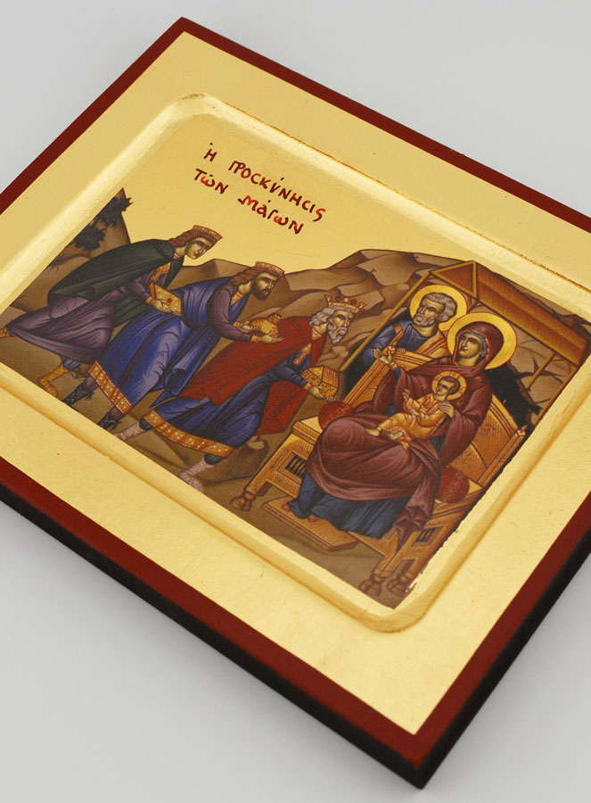 Icona Bizantina I Re Magi - 17 cm (pic 3)