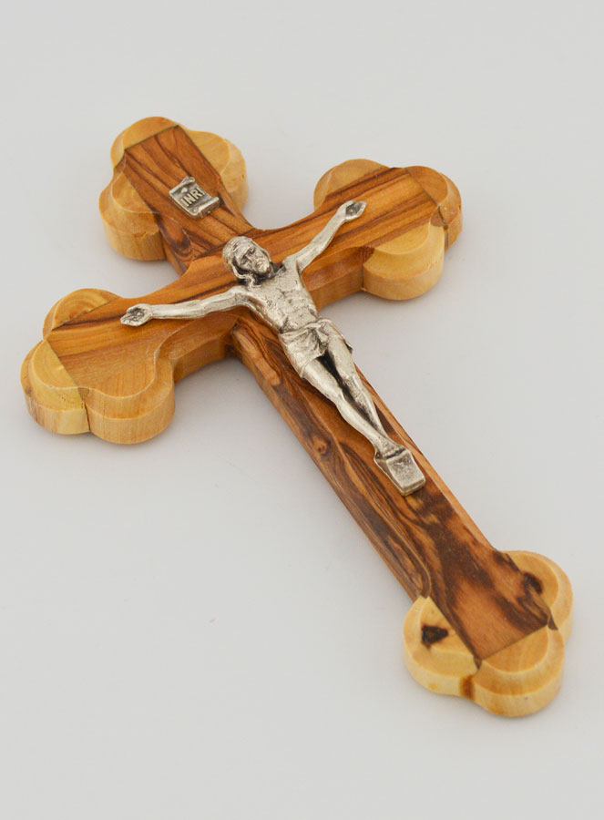 Crocifisso Ortodosso in Legno di Ulivo - 13cm (pic 3)