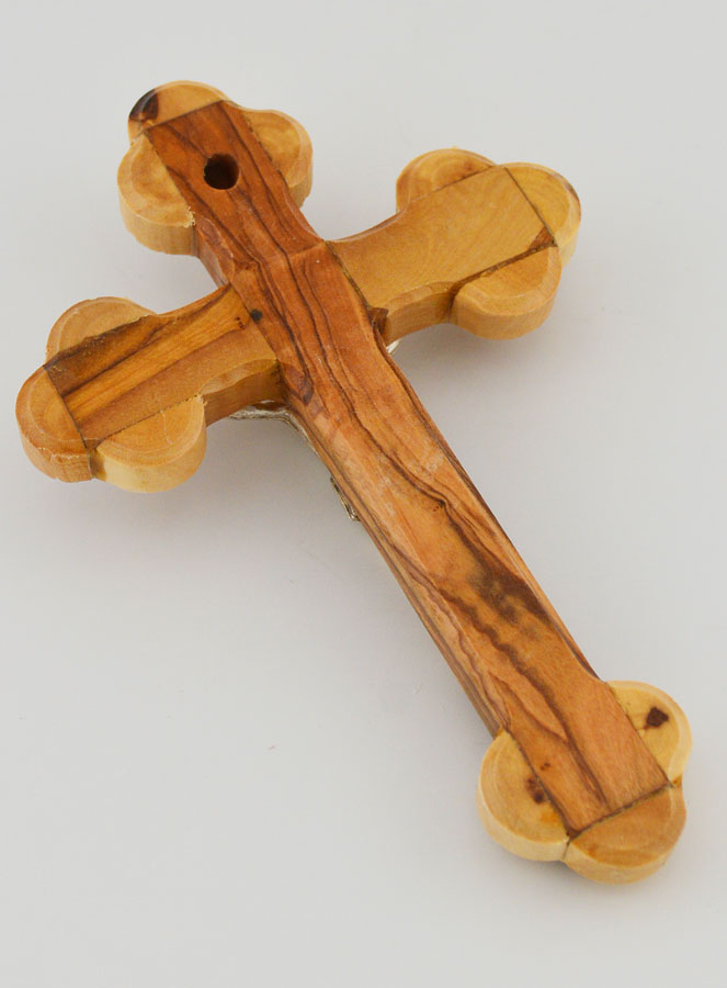Crocifisso Ortodosso in Legno di Ulivo - 13cm (pic 4)