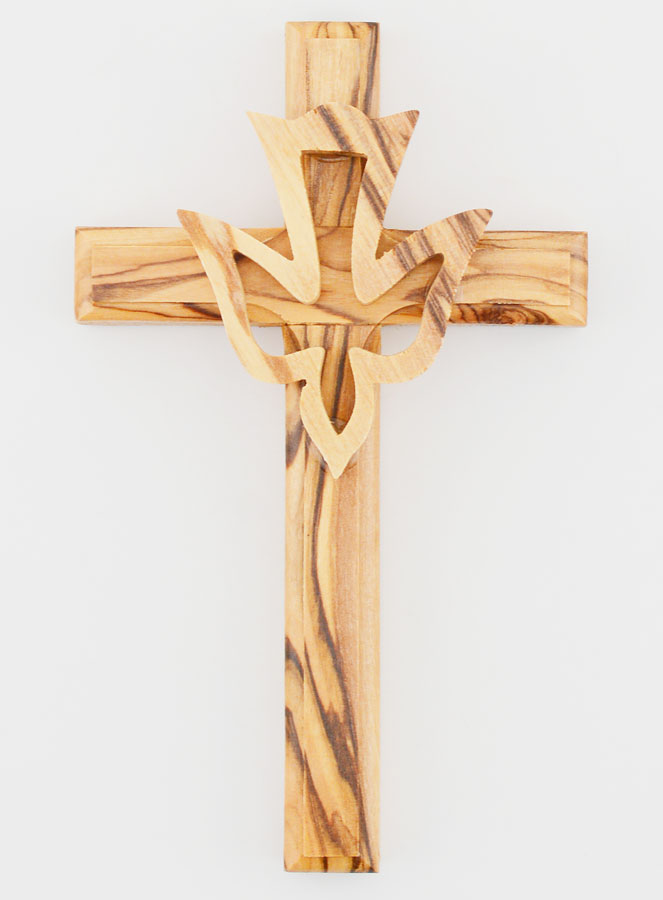 Zuluf 6 Piccole Croci In Legno D'Ulivo Da Israele, 6 Cm – Con Certificato Di Autenticità, Regalo Per Battesimo, Cresima E Prima Comunione