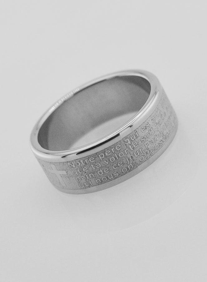 Anello Religioso Preghiera del Padre Nostro Taglia 56 (pic 4)