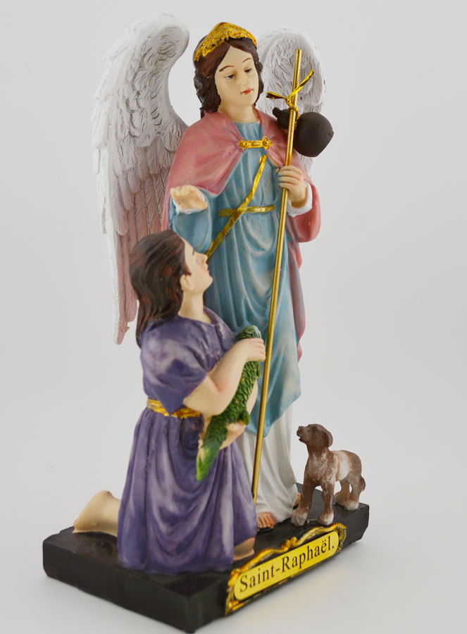 Statua San Raffaele - 20 cm (pic 4)