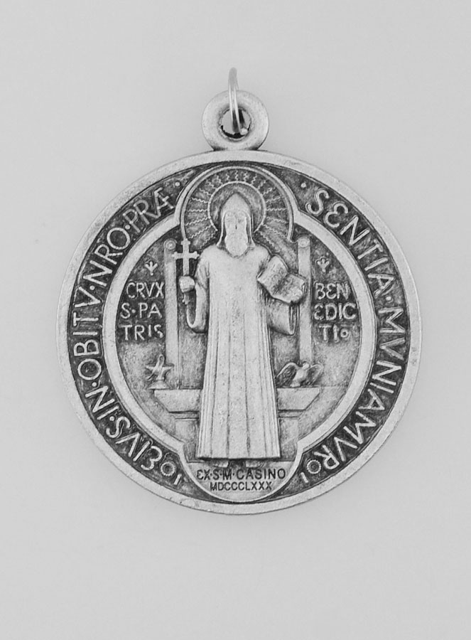 Medaglia di San Benedetto in Metallo - 3,6 cm (pic 3)