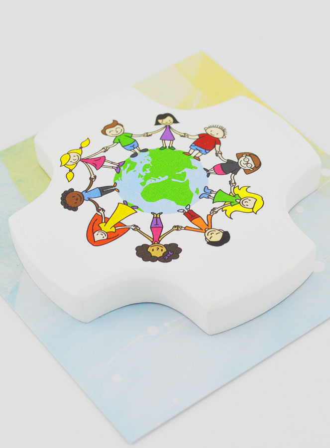 Croce Bambini in Legno d'Ebano - Bambini del Mondo (pic 3)