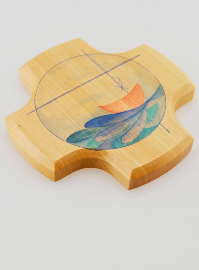 Croce Bambini in Legno d'Ebano - la Pesca Miracolosa (pic 3)