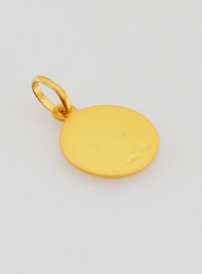 Medaglietta San Giuseppe Placcato Oro - 12mm (pic 4)