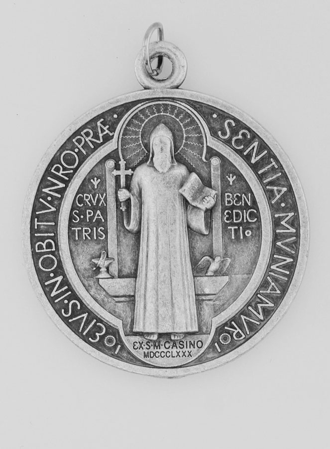 Medaglia di San Benedetto in Metallo - 3,6 cm (pic 3)