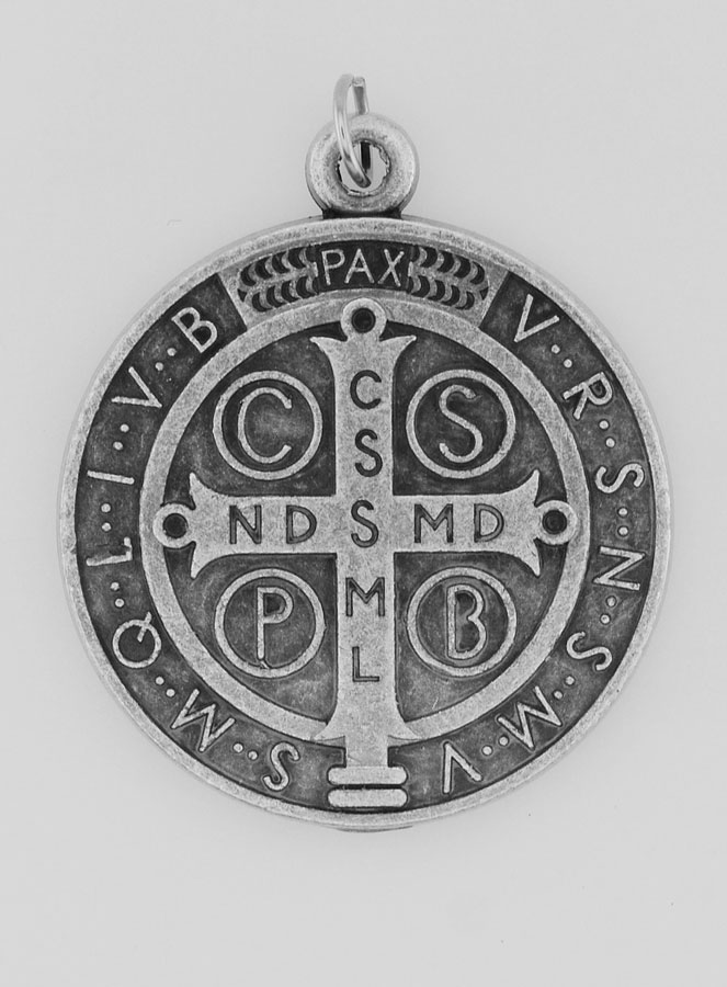 Medaglia di San Benedetto in Metallo - 3,6 cm (pic 4)