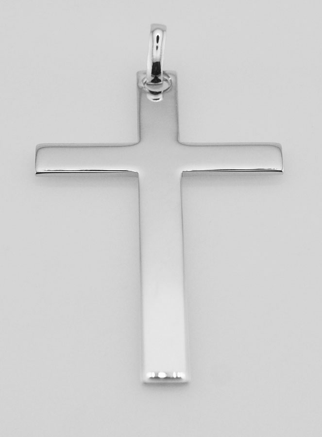 Ciondolo Grande croce in argento 925/1000 - 50 mm (pic 2)