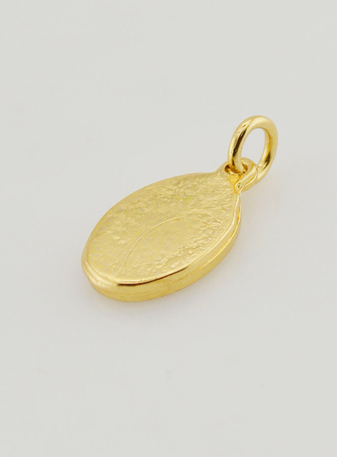 Medaglia Gesù Bambino di Praga Dorata - 15 mm (pic 4)