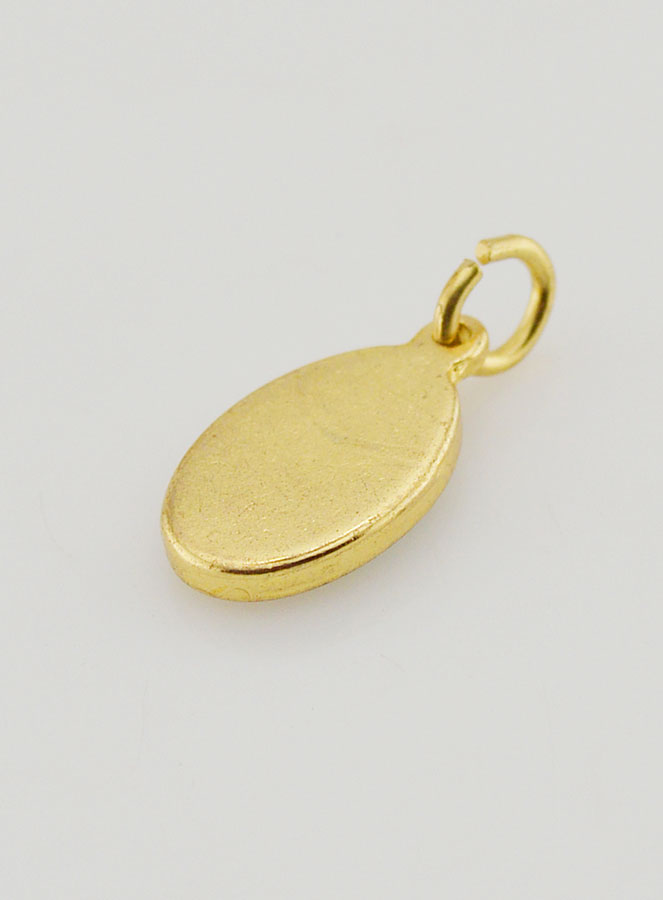 Medaglia Nostra Signora di la Salette Dorata - 14 mm (pic 4)