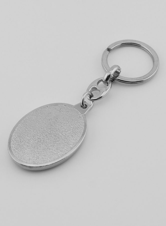 Portachiavi di San Cristoforo Argentato - 40mm (pic 4)