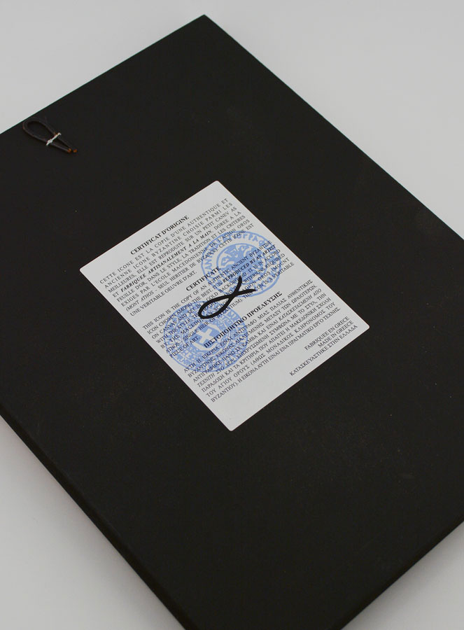 Icona Bizantina San Luca l'evangelista - 22 cm (pic 4)