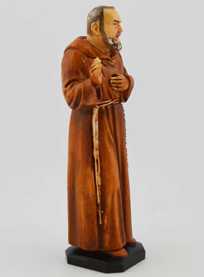Statua policroma dipinta a mano Padre Pio - 15 cm (pic 4)