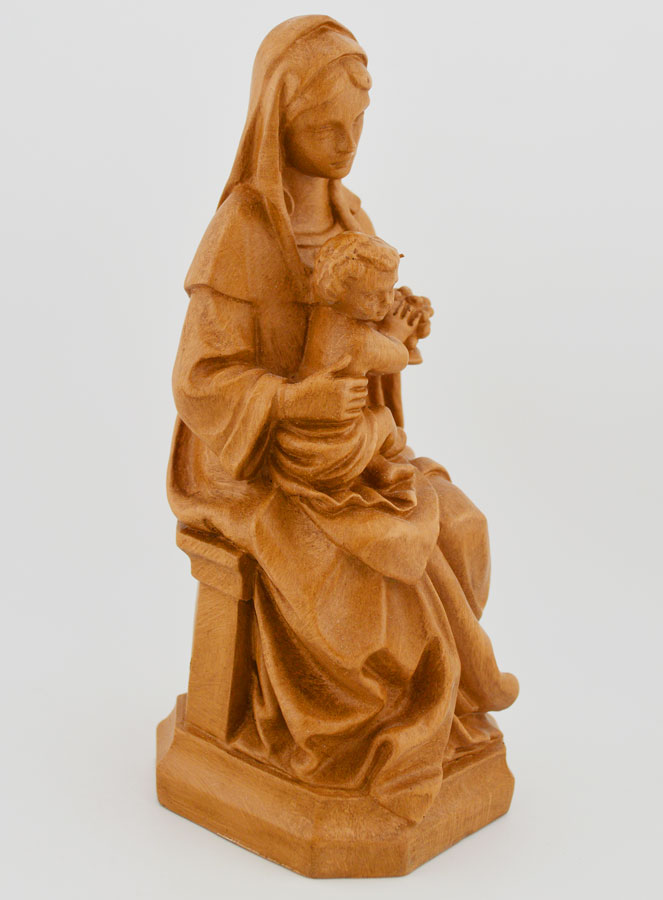 Statua Madonna dell'Uva - Colore legno - 18 cm (pic 3)