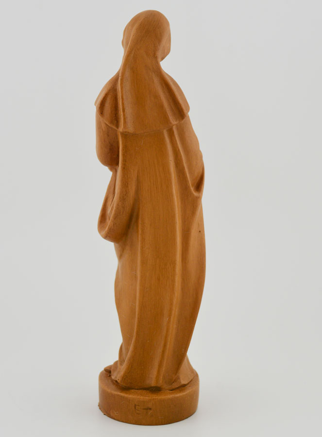 Statua Madonna con Gesù Bambino - Rinascimento - Colore legno - 16 cm (pic 4)