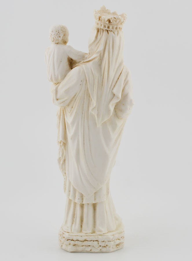 Statua Madonna di Parigi - Colore avorio - 14 cm (pic 4)