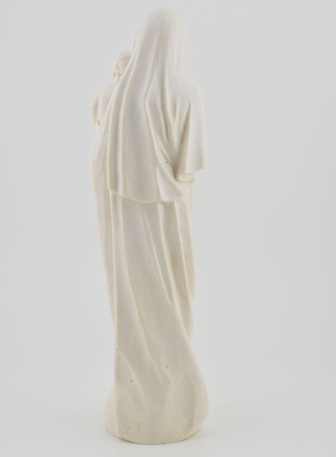 Statua Madonna della Tenerezza con Gesù Bambino - Colore avorio - 20 cm (pic 4)