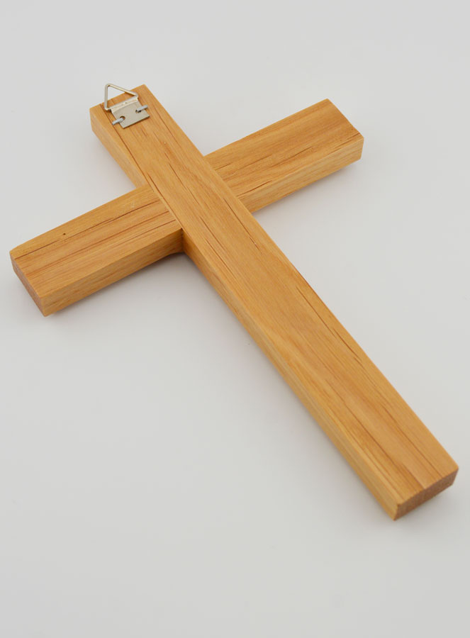 Croce in Legno Artigianale e Scolpita - 17 cm (pic 4)