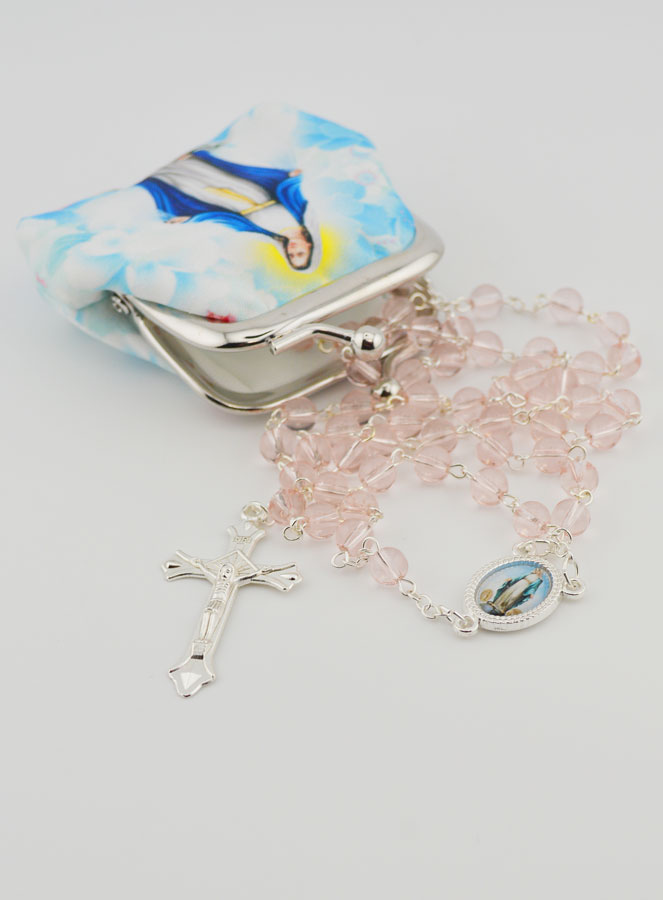 Rosario della Vergine Miracolosa in Perle con Pochette (pic 4)