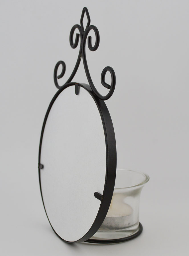 Candeliere Icona Nostra Signora di Lourdes e Basilica - 18 cm (pic 4)