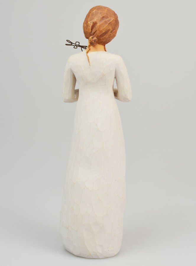 Statua Willow Tree - Madonna con mazzo di fiori - 23 cm (pic 4)