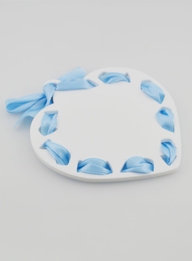 Icona Angelo Custode Azzurra - Regalo di Battesimo Bambino - 11 cm (pic 4)