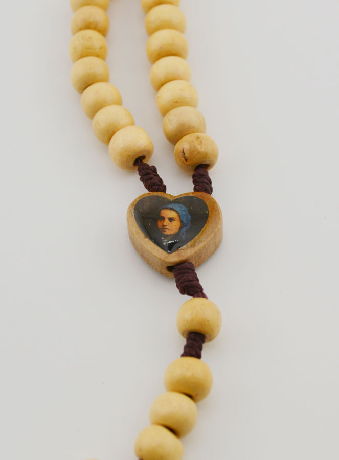 Rosario Santa Bernadette Soubirous in Legno Chiaro (pic 4)