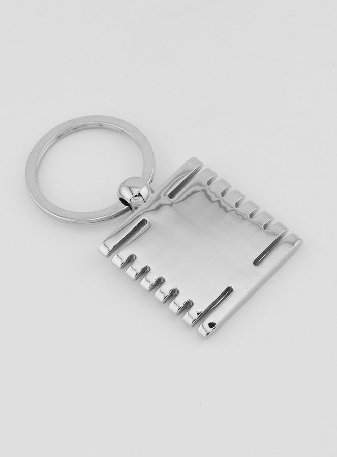 Portachiavi Nostra Signora di Lourdes Nero e Argento - 3,5cm (pic 4)