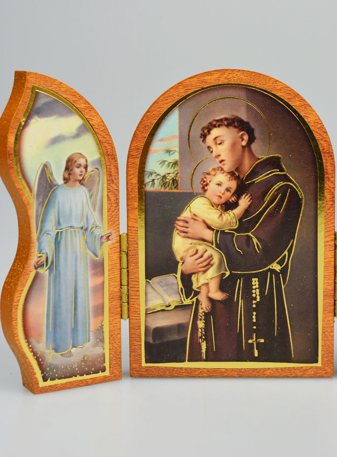 Icona Trittico Sant'Antonio di Padova - 12 cm (pic 4)