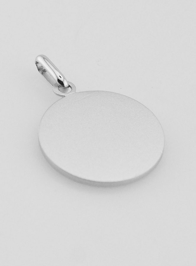 Medaglia Vergine Maria con Velo in argento massiccio - 18 mm (pic 4)