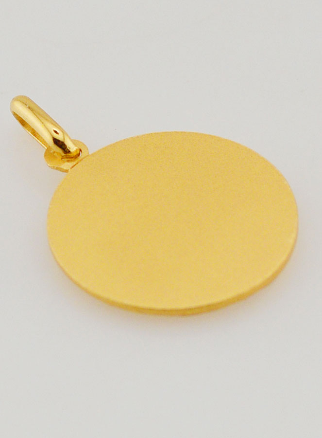 Medaglietta Vergine Maria che prega Placcato Oro - 18mm (pic 4)