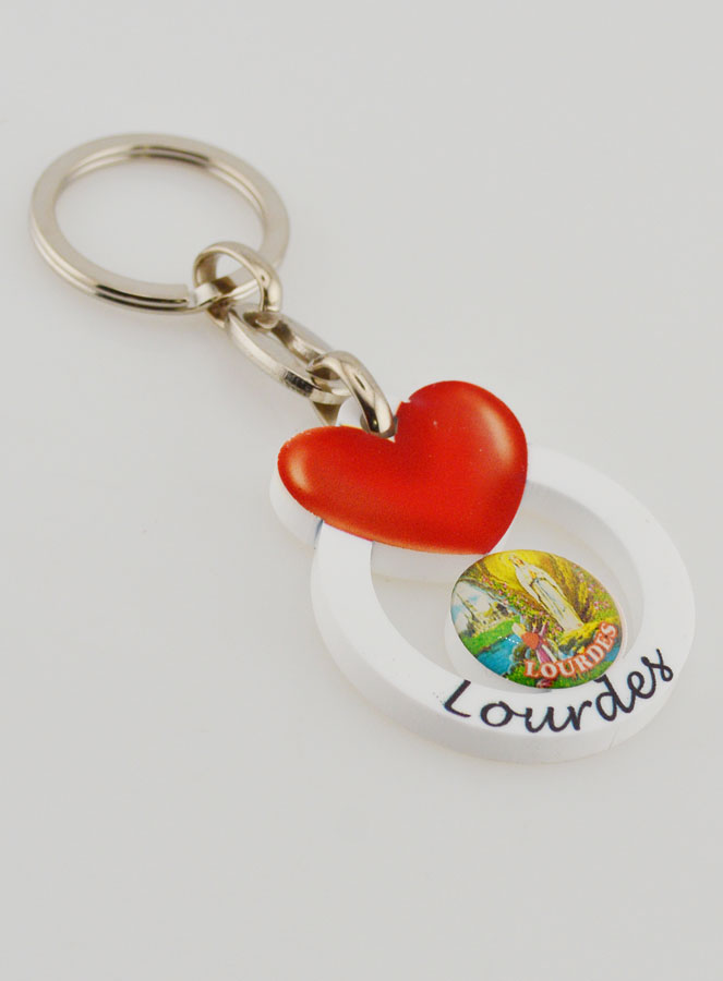 Portachiavi Nostra Signora di Lourdes -Cuore d'Amore della Vergine (pic 3)