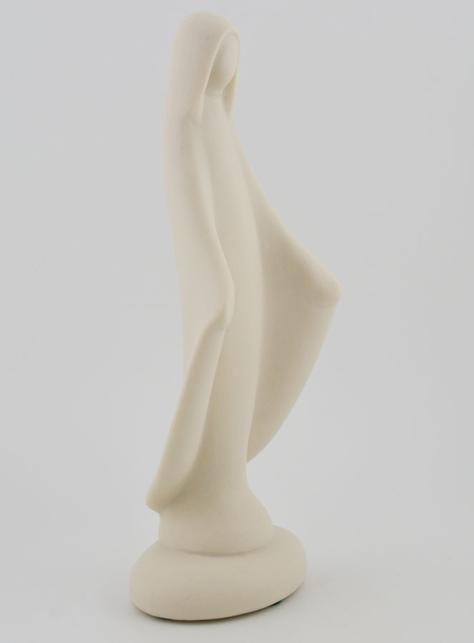 Statua Vergine Maria Miracolosa Artigianale - Porcellana - 16 cm (pic 3)