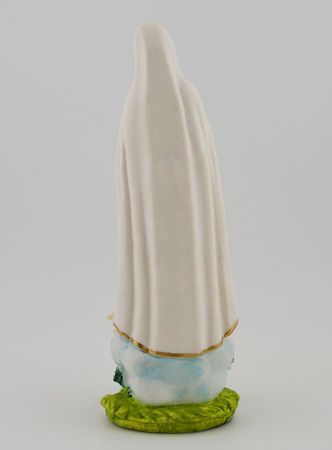 Statua Madonna di Fatima - Dipinta a mano - 15 cm (pic 4)