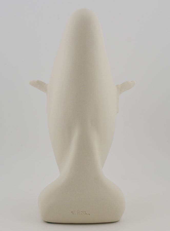 Statua moderna Madonna Con Gesù Bambino - Porcellana - 20 cm (pic 4)