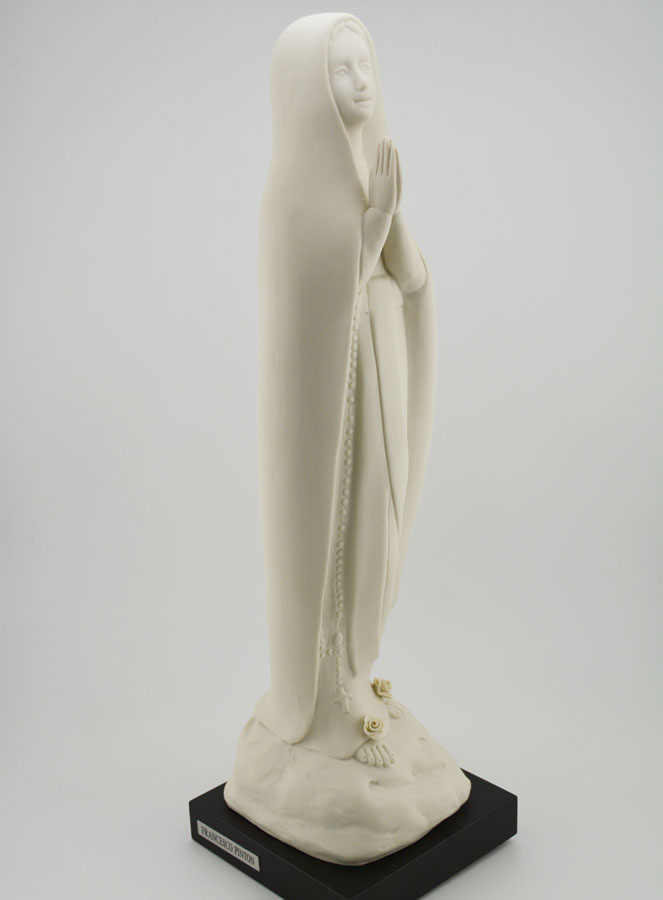 Statua Vergine Maria di Lourdes Moderna e Artigianale - 35 cm (pic 3)