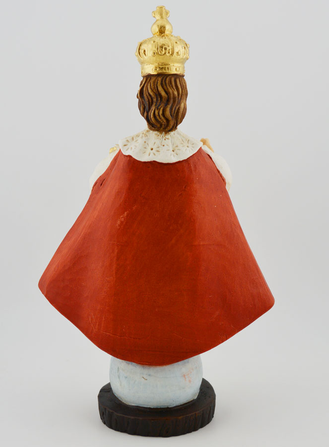 Statua Gesù Bambino di Praga dipinta a mano - 20 cm (pic 3)