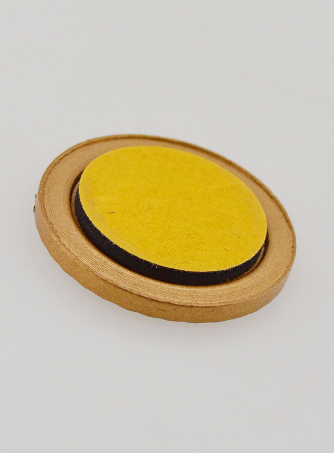 Placca Auto San Cristoforo Argentato e Dorato - 3,5cm (pic 4)