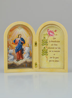 Icona Dittico Vergine Maria che Scioglie i Nodi + Preghiera (pic 1)