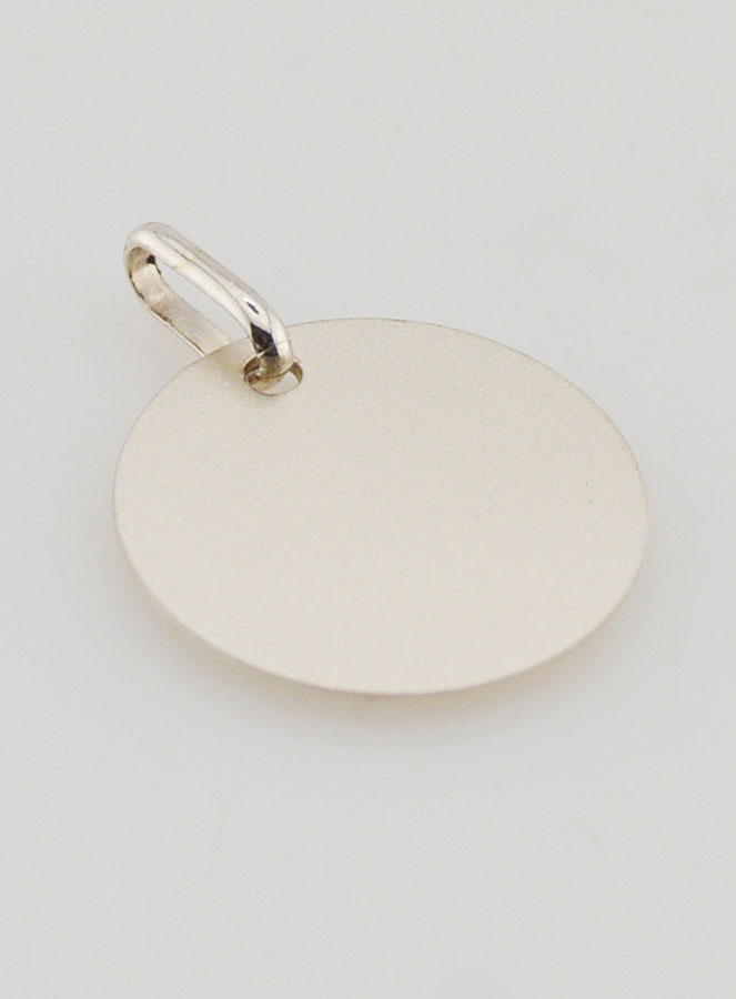 Medaglia profilo Vergine Maria - Argento e Oro - 17 mm (pic 4)