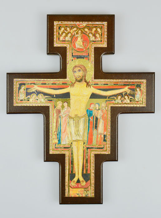 Holyart Croce Di San Francesco In Legno – Stampa Artigianale Fiorentina 15x9 Cm