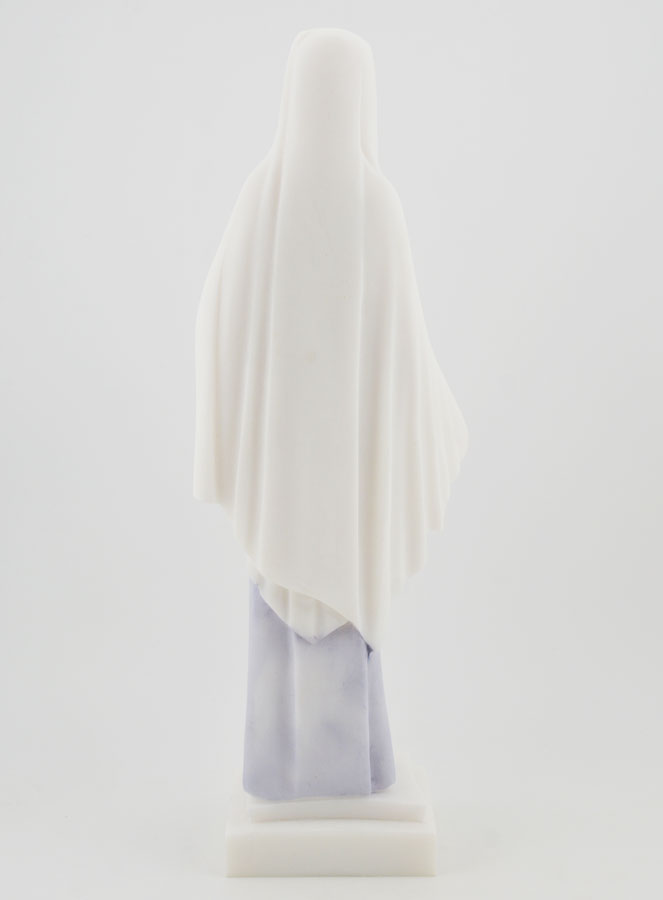 Statua Santa Vergine Maria delle rose dipinta a mano - 25 cm (pic 4)