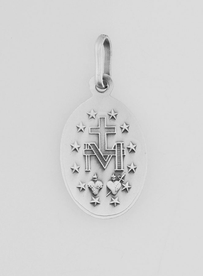 Medaglia Miracolosa in argento massiccio 925/1000-17 mm (pic 4)