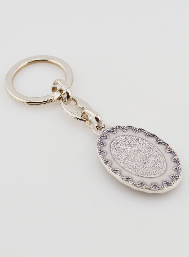 Portachiavi di San Cristoforo - Metallo Smaltato Blu - 4cm (pic 4)