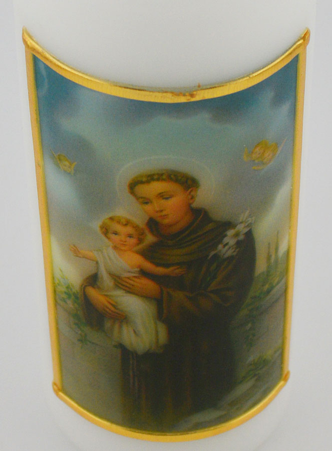 Cero Religioso - Icona di Sant'Antonio da Padova - 15 cm (pic 4)