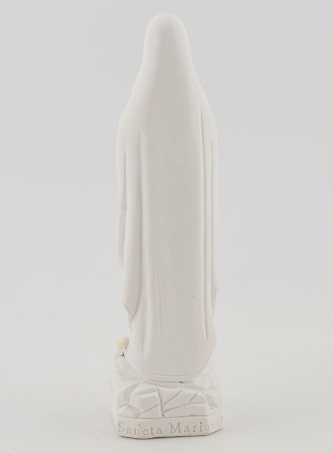 Statua Vergine Maria Madonna di Lourdes col Rosario dorato - 10 cm (pic 4)