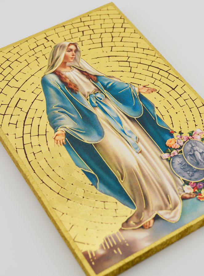 Quadretto Vergine Miracolosa Via du Bac - 15 cm (pic 3)